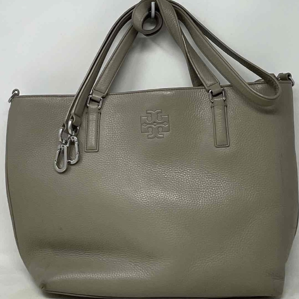 Tory Burch Taupe Leather Tote
